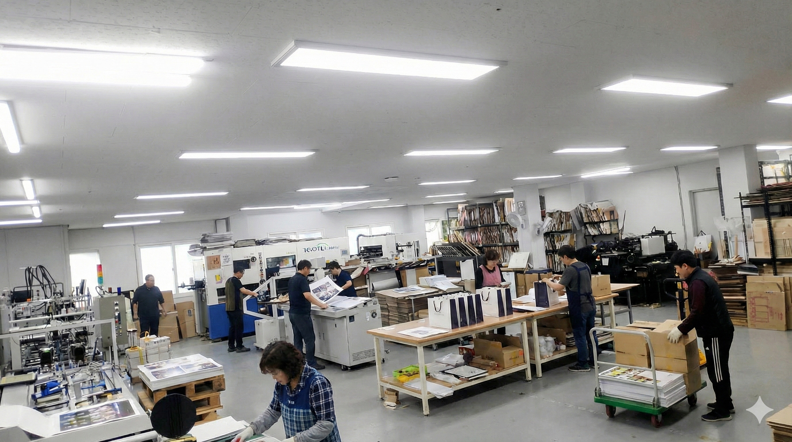 태양도무송 박스공장 현장